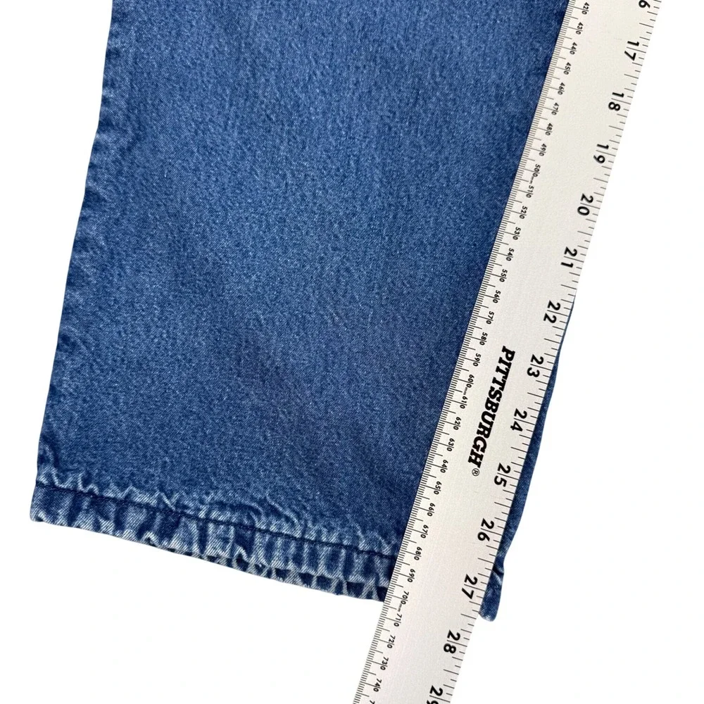 Dickies Mens Flannel Lined Carpenter Jeans Blue Denim Work Pants 32x27.5 Y2K